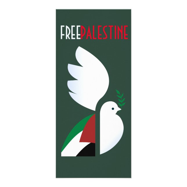 Fria Palestina Reklamkort (Framsidan)
