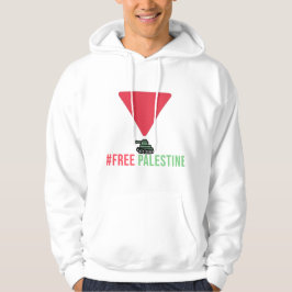 Fria Palestina | Röd triangel Hoodie