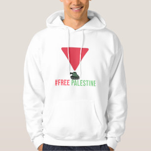 Fria Palestina   Röd triangel Hoodie
