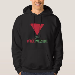 Fria Palestina | Röd triangel Hoodie