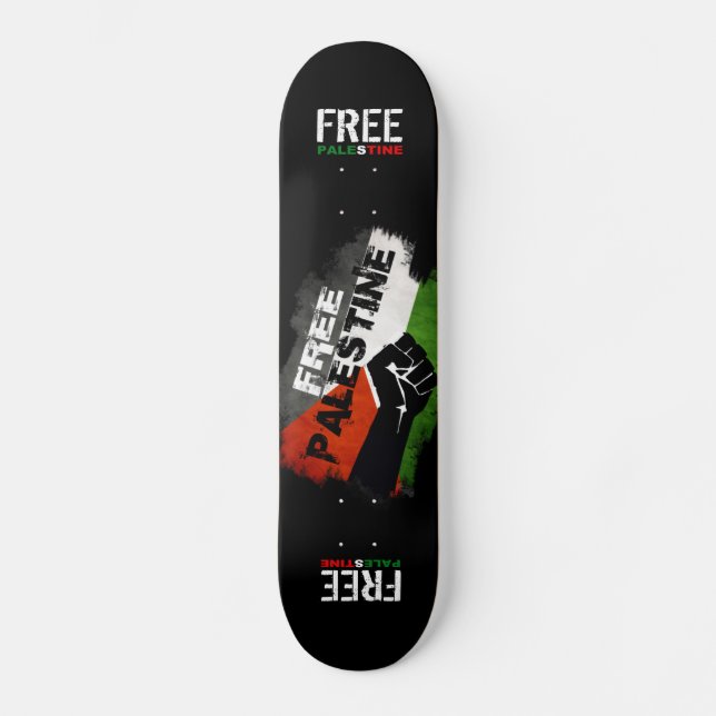Fria Palestina Skateboard Bräda 19,5 Cm (Framsida)