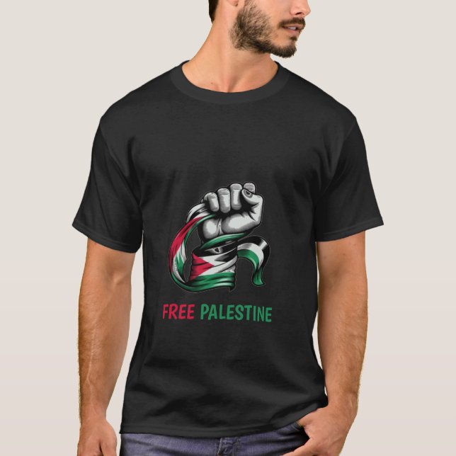 Fria Palestina - slut på apartheid i Gaza T Shirt (Framsida)