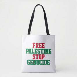 Fria Palestina Stoppa Folkmord Tygkasse