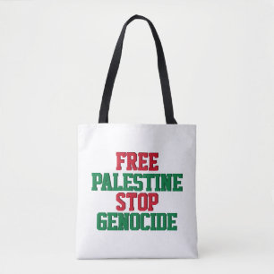 Fria Palestina Stoppa Folkmord Tygkasse