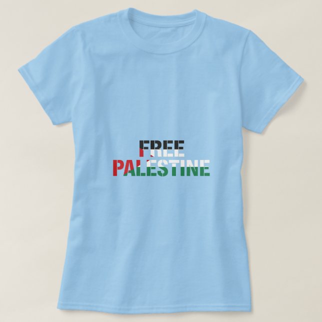 Fria Palestina T Shirt (Design framsida)