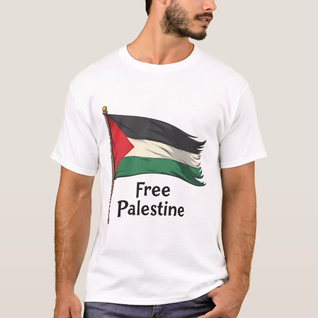 Fria Palestina T Shirt (Framsida)