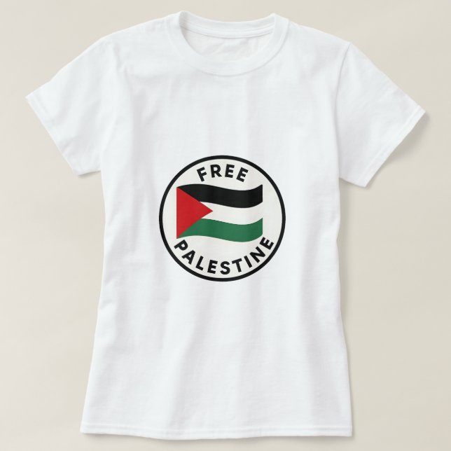 Fria Palestina T Shirt (Design framsida)