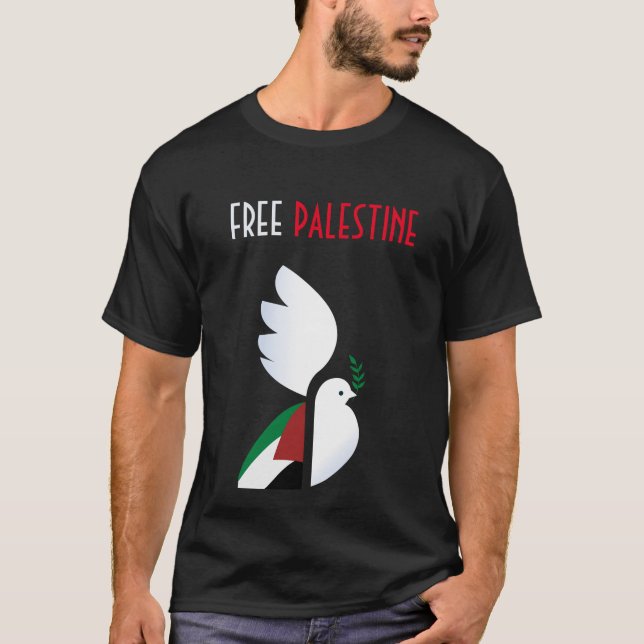 Fria Palestina T Shirt (Framsida)