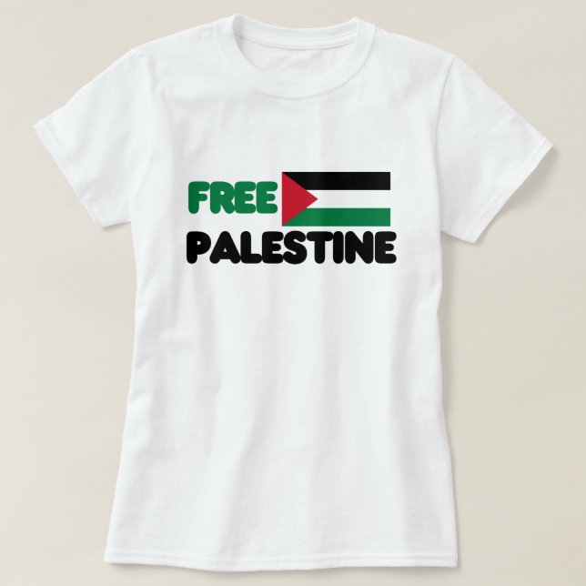 Fria Palestina T Shirt (Design framsida)