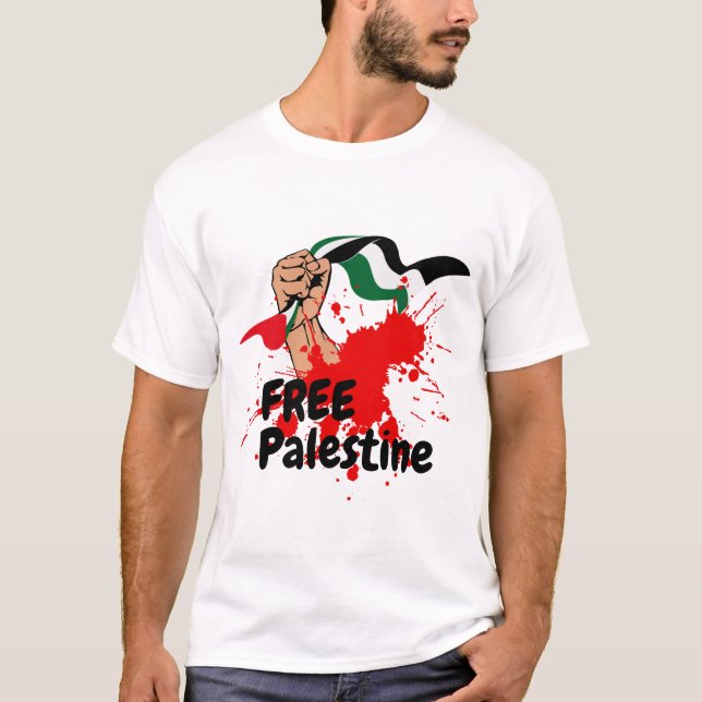 Fria Palestina T Shirt (Framsida)
