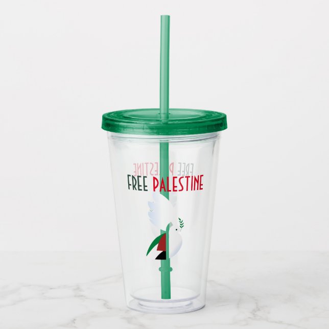 Fria Palestina Take Away Mugg (Framsida)
