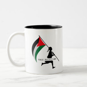 Fria Palestina Två-Tonad Mugg