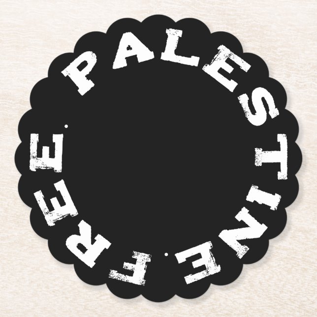 Fria Palestina Underlägg Papper (Framsida)