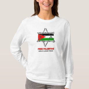 Fria Palestina: Världs störst fängelseskjorta Tee