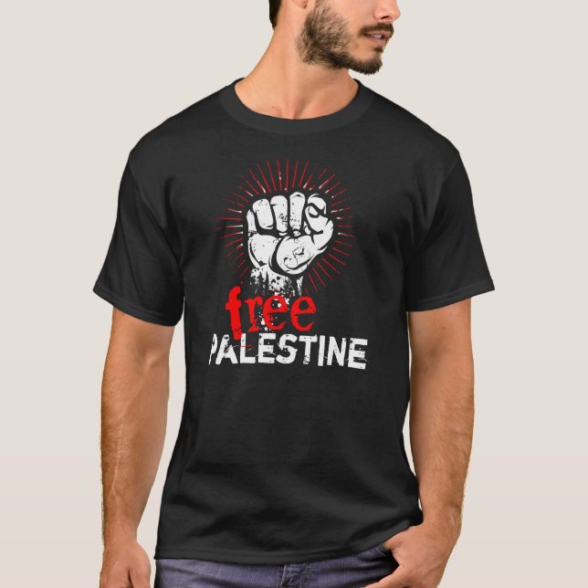 fria palestine t-shirt (Framsida)