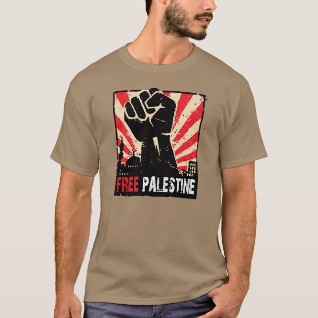 fria palestine tee (Framsida)