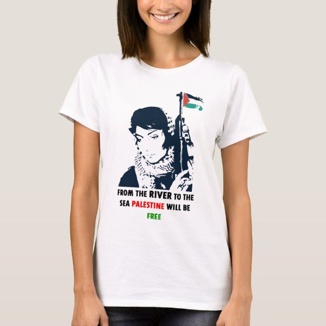 fria palestine tee shirt (Framsida)