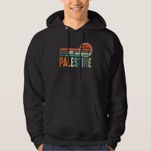 Fria palestinska För manar eller kvinnor jag står  Hoodie