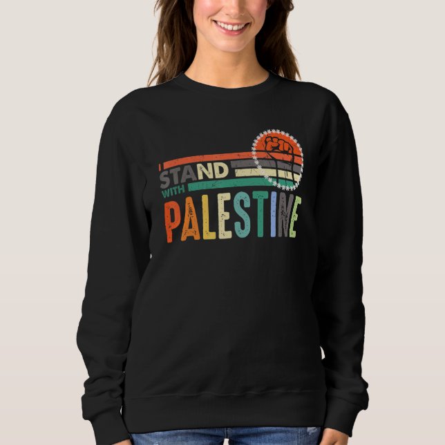 Fria palestinska För manar eller kvinnor jag står  T Shirt (Framsida)