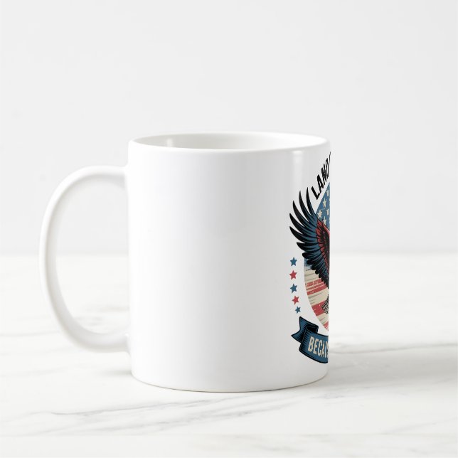 Fria patriotiska Eagles hus Kaffemugg (Vänster)