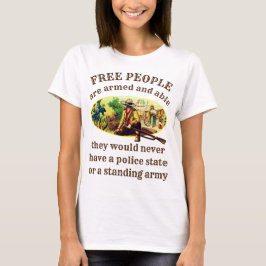 Fria personer (ljus) t shirt