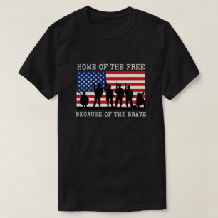 Fria personers hem på grund av modigare t shirt