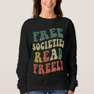 Fria samhällen Läs Freely Reading bokar Bibliotek T Shirt