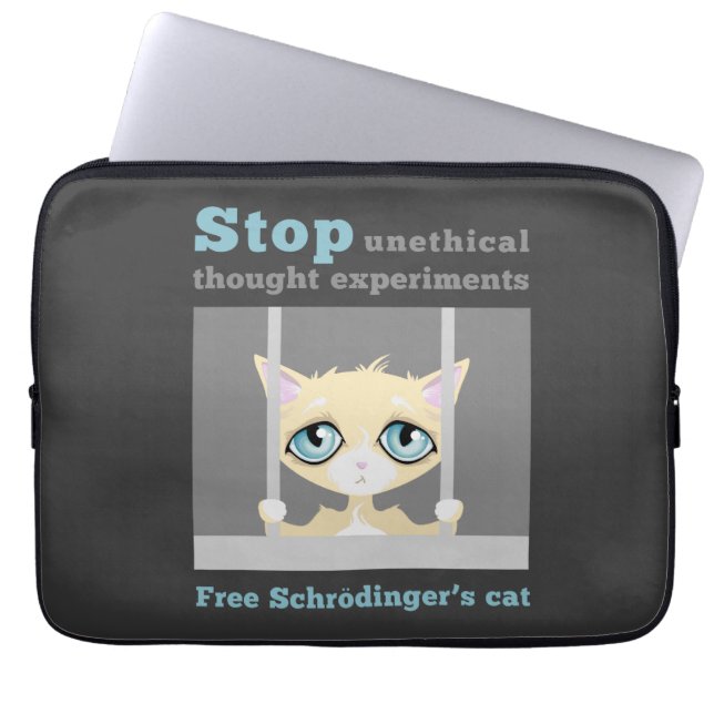 Fria Schrodingers katt Laptop Fodral (Framsidan)