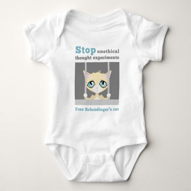 Fria Schrodingers katt T-shirt (Framsida)