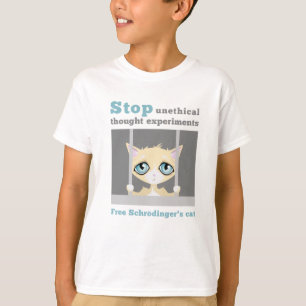 Fria Schrodingers katt T-shirt