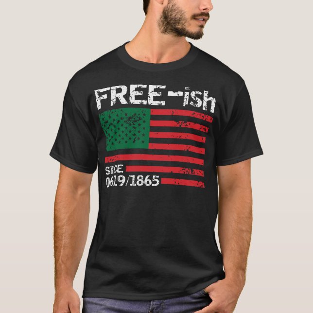 Fria sedan 1865, Junetonde, friska, svarta pr T Shirt (Framsida)