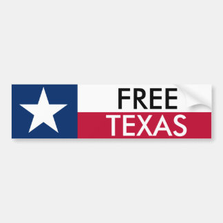 Fria Texas rikliga Sticket Bildekal