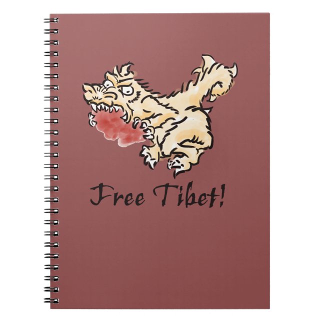Fria Tibet Anteckningsbok (Framsidan)
