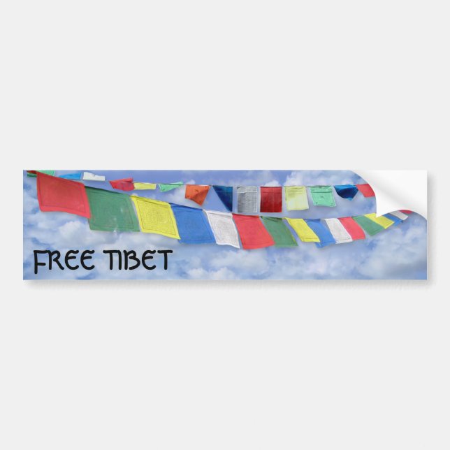 Fria Tibet Bildekal (Framsidan)