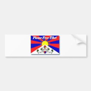 Fria Tibet Bildekal