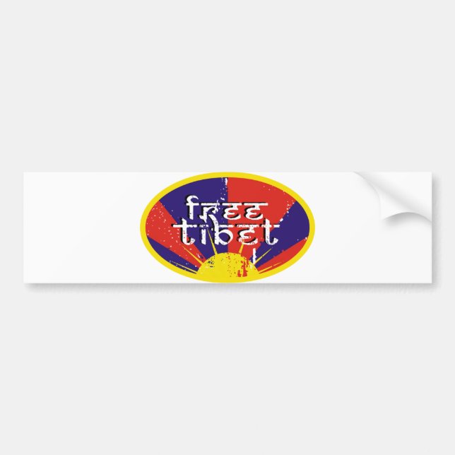 Fria Tibet Bildekal (Framsidan)