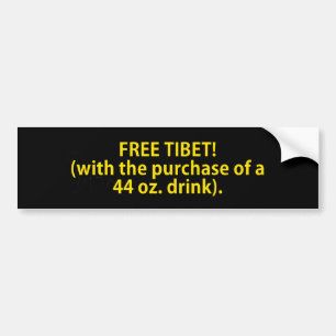 Fria Tibet Bildekal