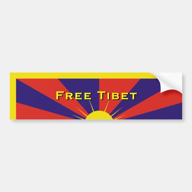Fria Tibet Bildekal (Framsidan)