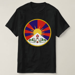 Fria Tibet-Flagga - Tibetansk buddistisk buddism T Shirt