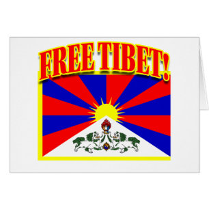 FRIA TIBET HÄLSNINGSKORT