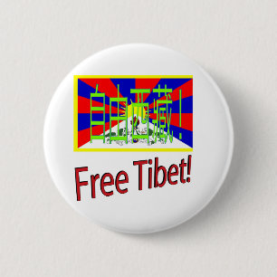 Fria Tibet! Knapp