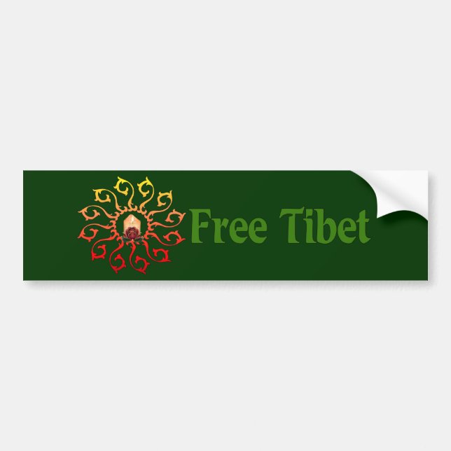 Fria Tibet-ljus Bildekal (Framsidan)