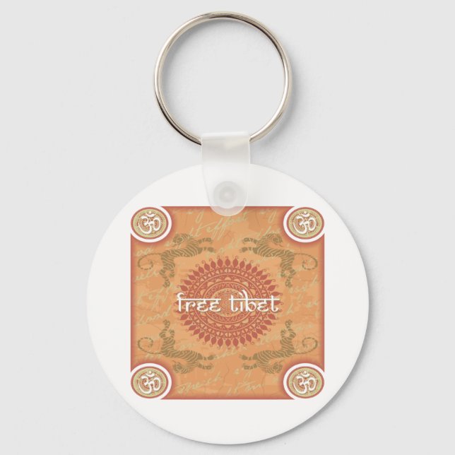 Fria Tibet Nyckelring (Framsida)