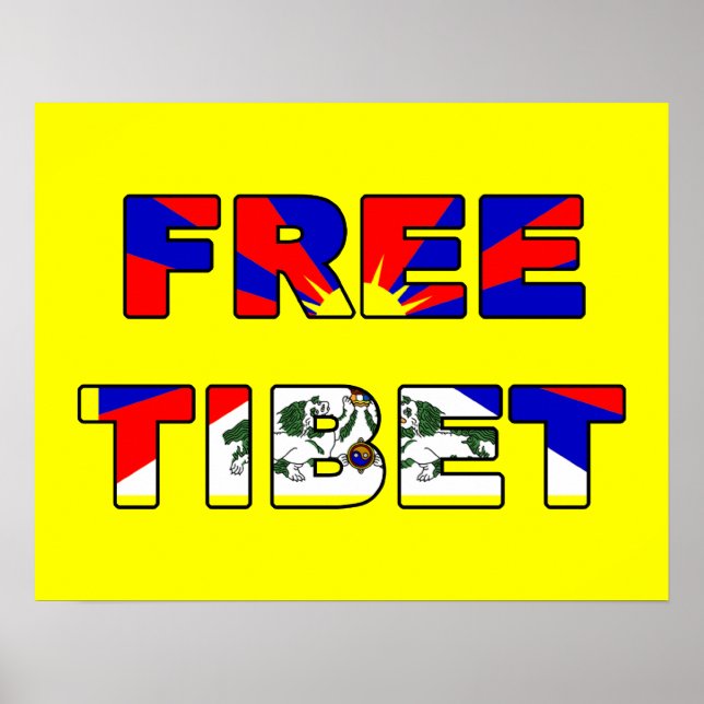Fria Tibet Poster (Framsidan)
