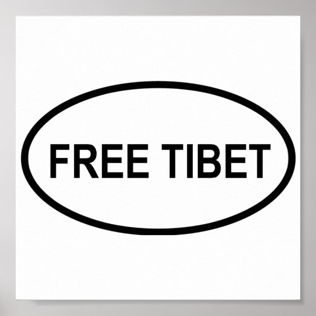 Fria Tibet Poster (Framsidan)