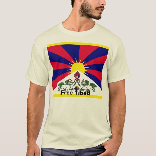Fria Tibet! T-shirt (Framsida)