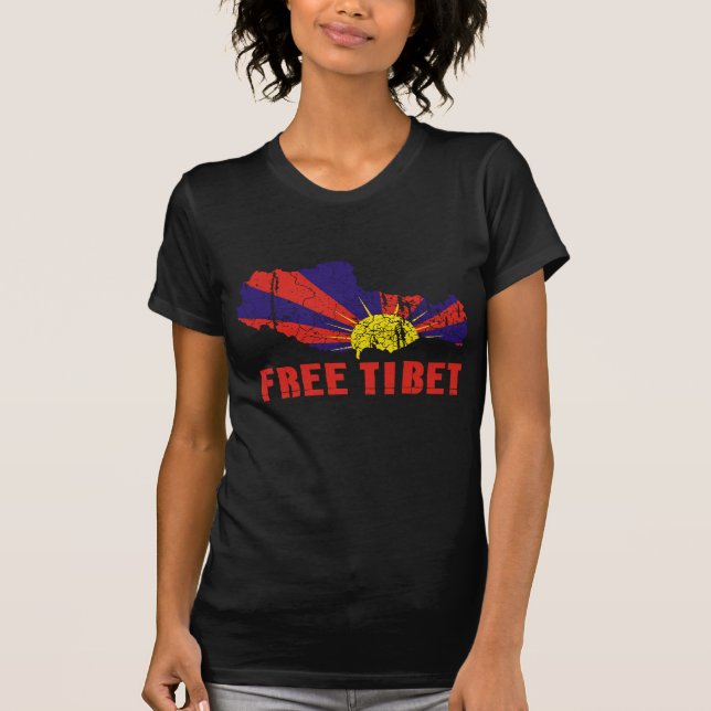 FRIA TIBET/TIBETAN FRIHET T SHIRT (Framsida)