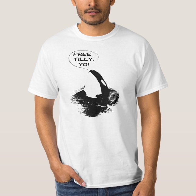 Fria Tilly, Yo! Orca"späckhuggare" skjorta Tee (Framsida)