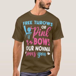 Fria toner eller Rosa Bows Nonna Kärlek Du Gender  T Shirt