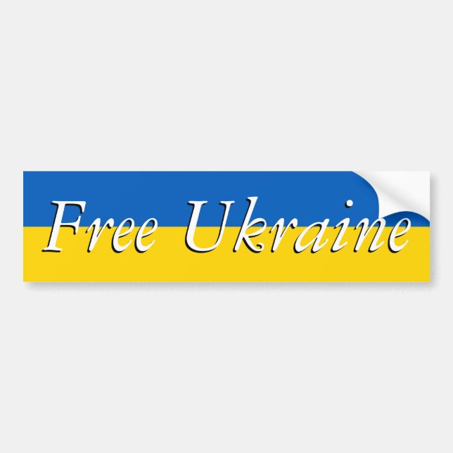 Fria Ukraina Bildekal (Framsidan)